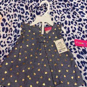 Girls one piece set with matching white pants